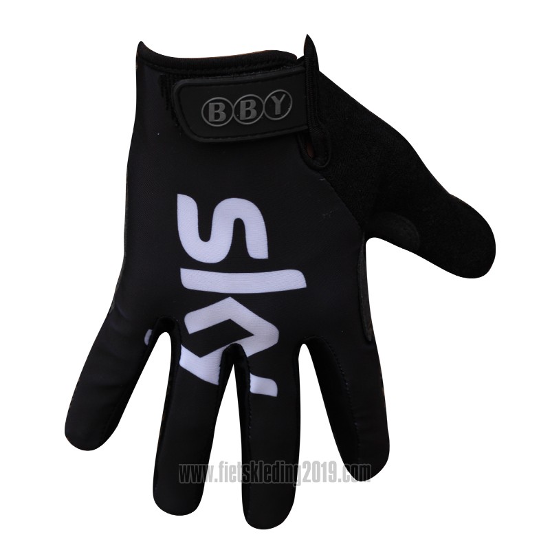 2014 Sky Handschoenen Met Lange Vingers Cycling Zwart